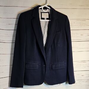 Anew day Navy Blue Blazer Classic One Button Career Office,Polyster Size‎ 8